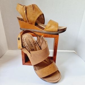 Cobb Hill Tan Wedge Sandals